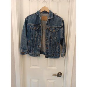 Women's Vintage 80's Levi's Trucker Denim Jacket With 4 Pockets Made In USA Med